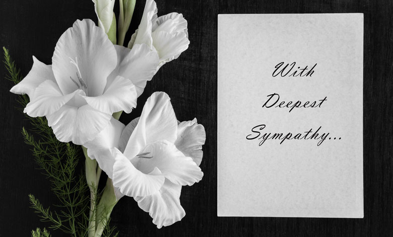 Sympathy Meals Sympathy Note